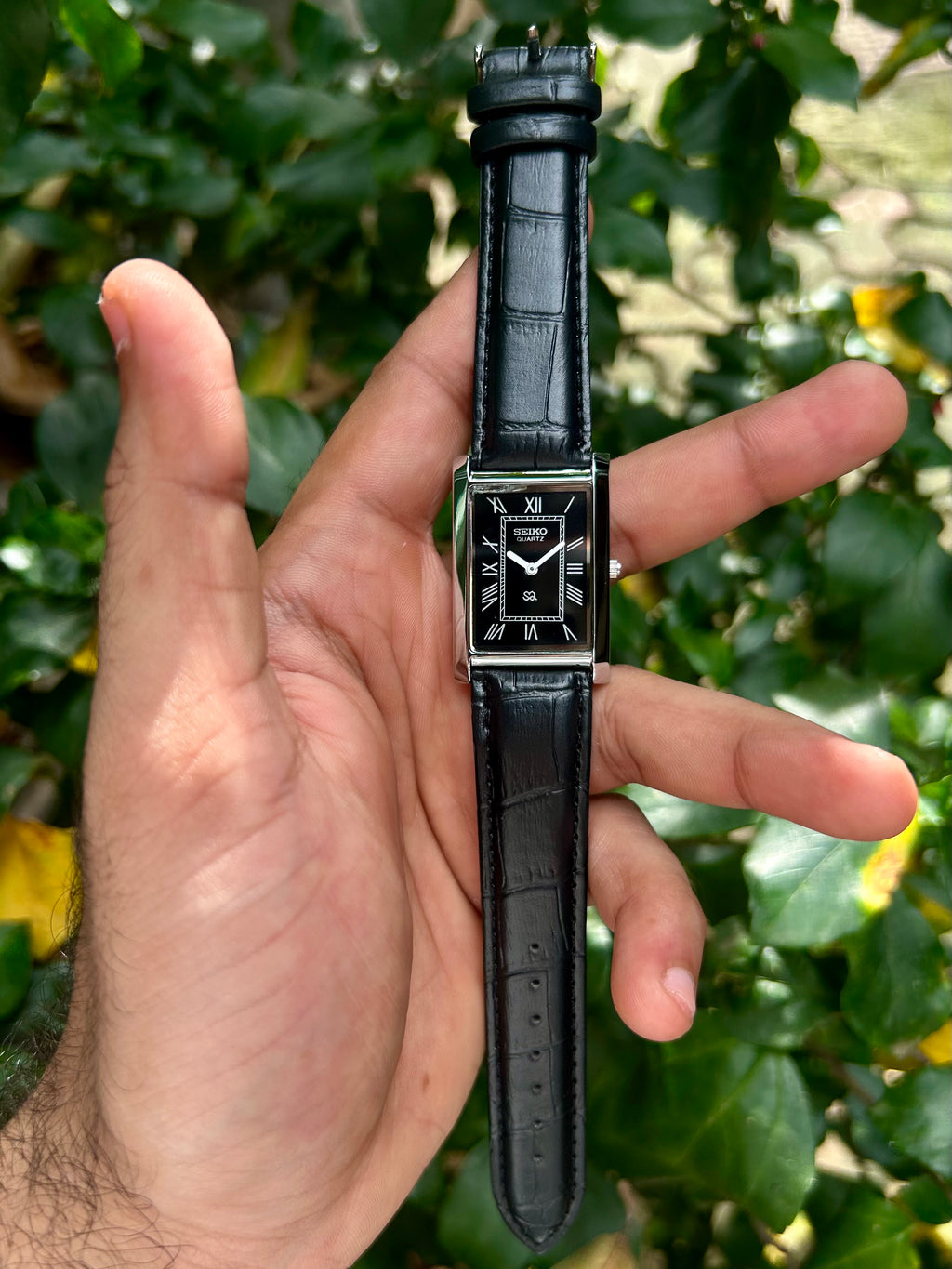 Seiko Tank Unisex Quartz Mod - Black
