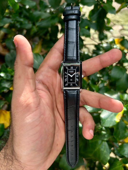 Seiko Tank Unisex Quartz Mod - Black