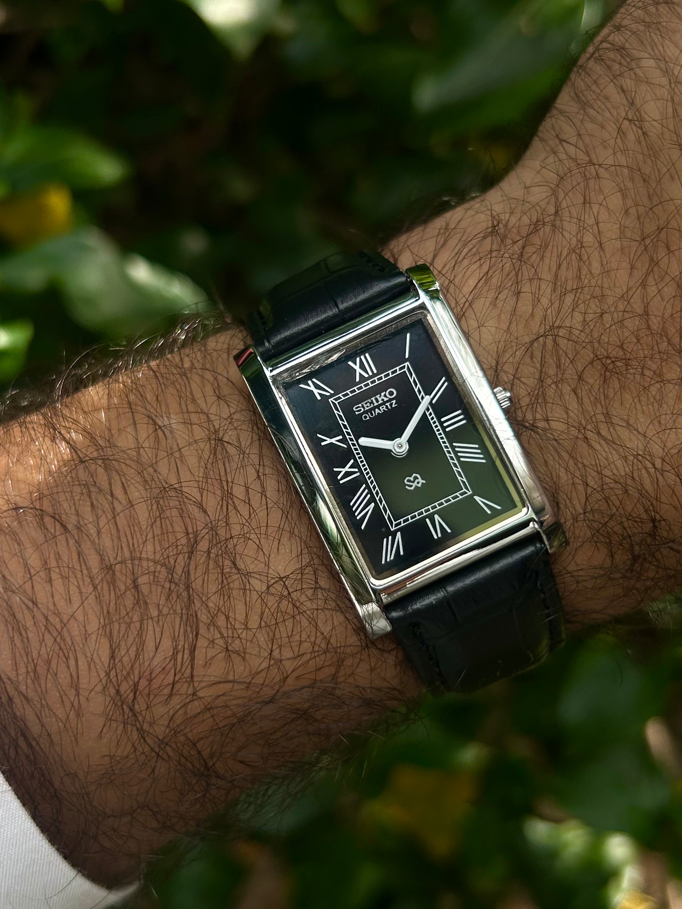 Seiko Tank Unisex Quartz Mod - Black