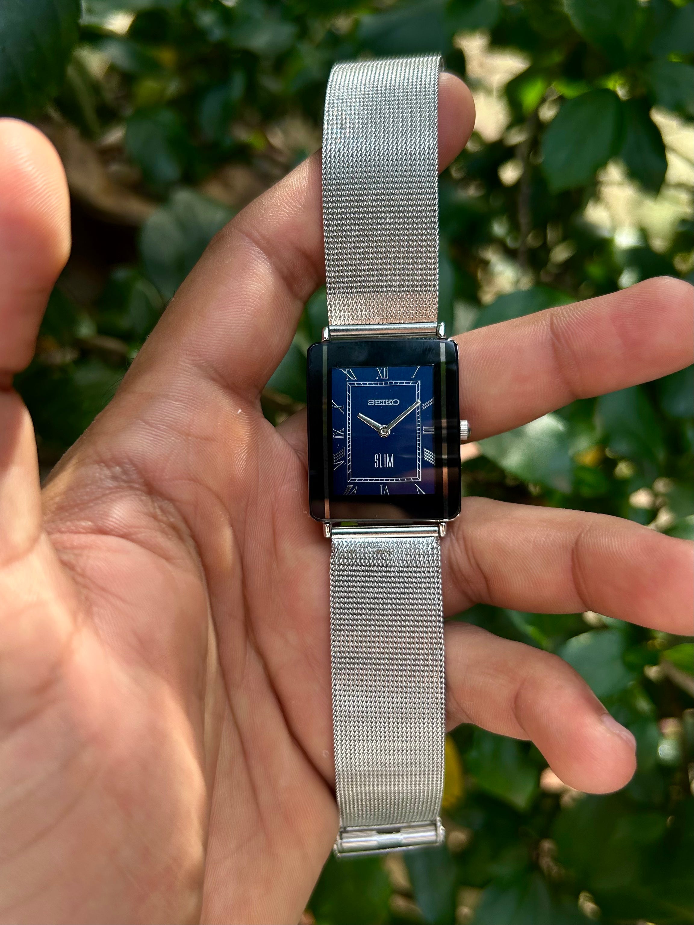 Seiko Tank Unisex Quartz Mod - Blue