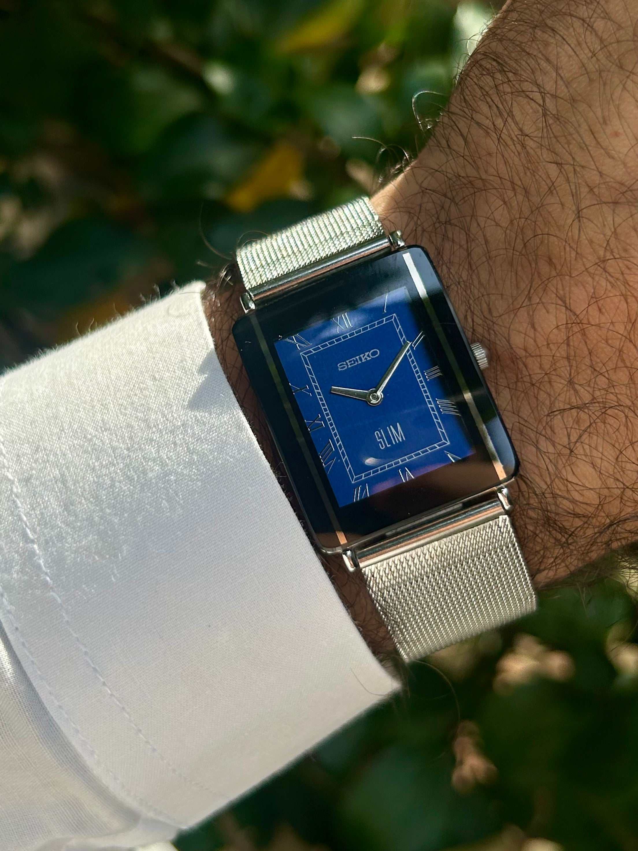 Seiko Tank Unisex Quartz Mod - Blue