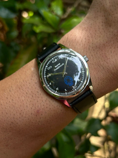 HMT Gandaberunda Black Kannada Numeral - Watch