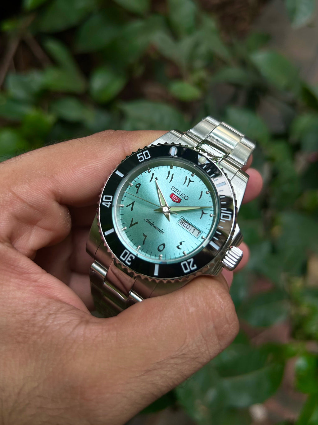 Seiko Arabic Tiffany Blue Submarine