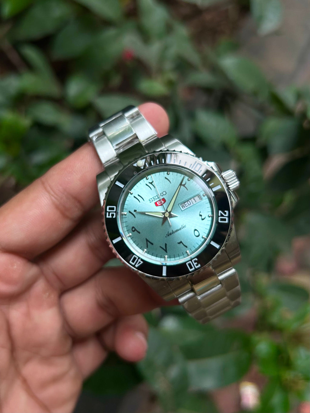 Seiko Arabic Tiffany Blue Submarine