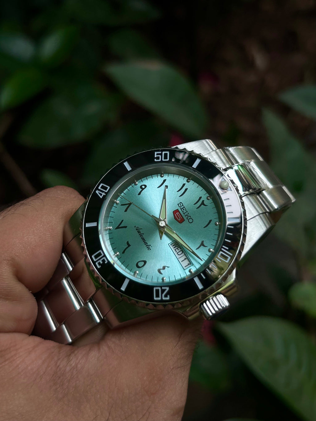 Seiko Arabic Tiffany Blue Submarine