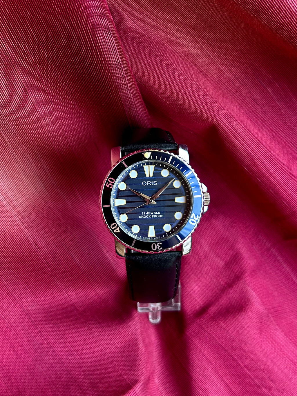 Oris Blue TwoTone Custom Mod Handwinding