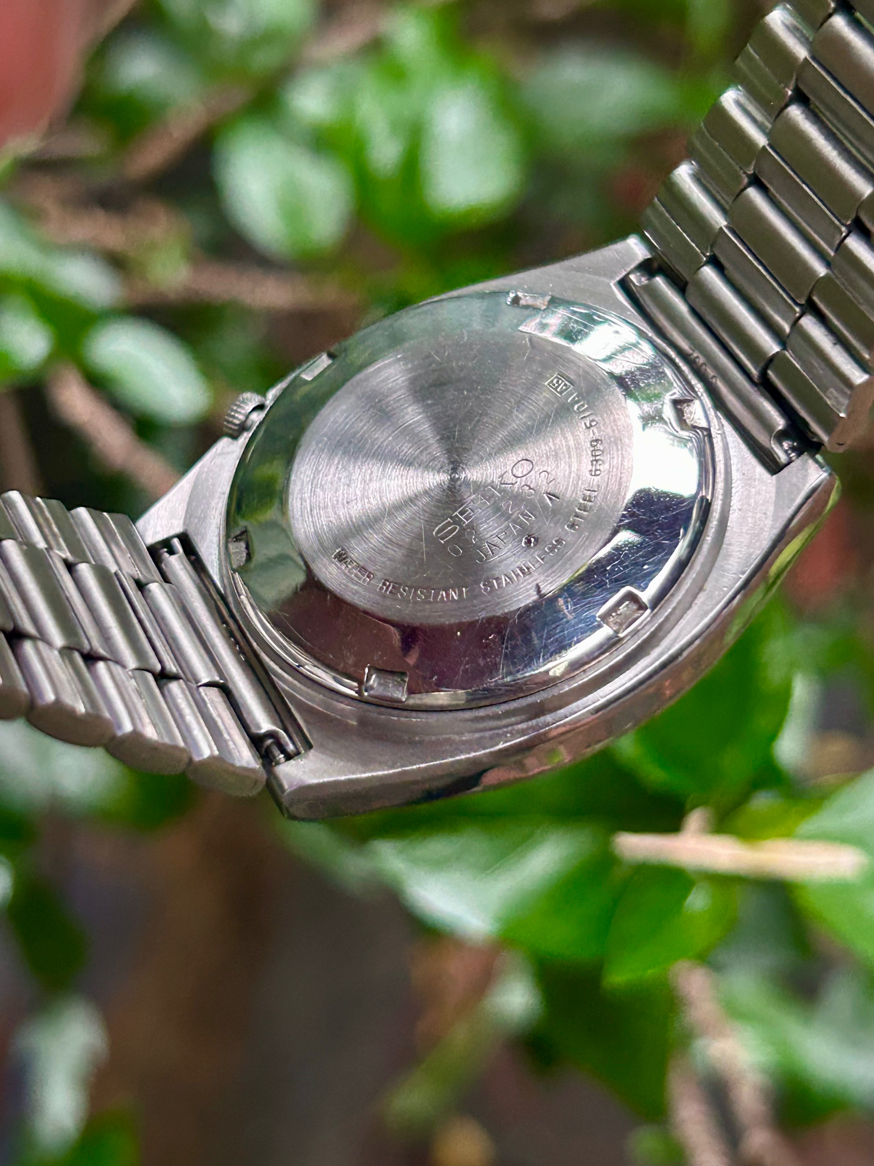 (Super Rare) Seiko 5 Blue Railway Time Square Dial (Pre Owned)