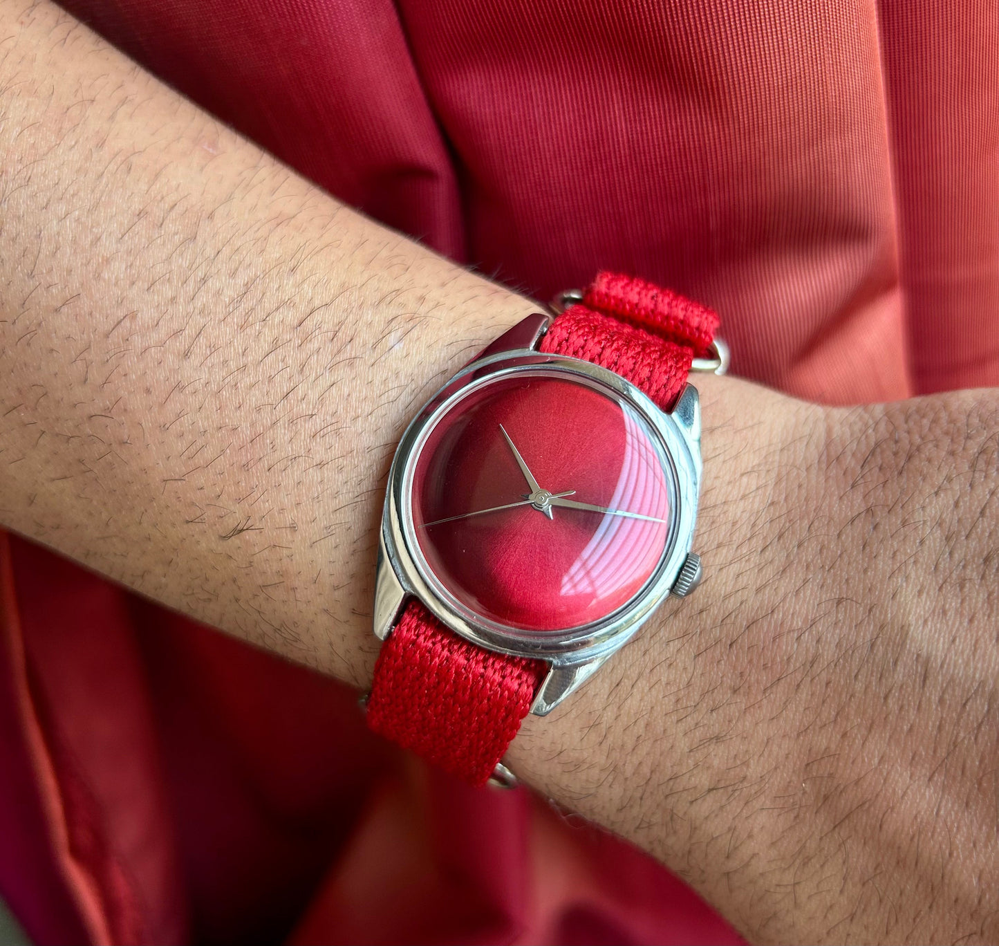 HMT Red Sunburst Janata unisex