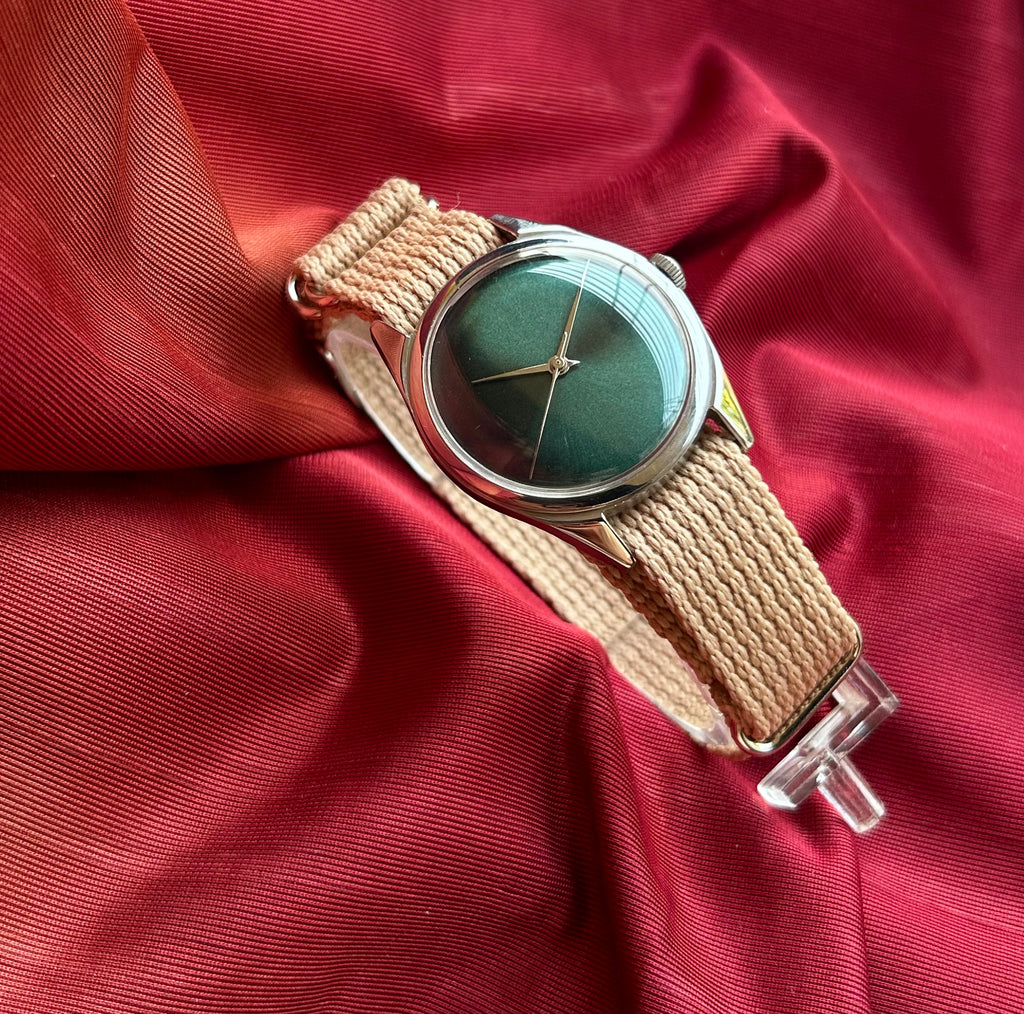 HMT Dark Green Janata unisex hand-winding