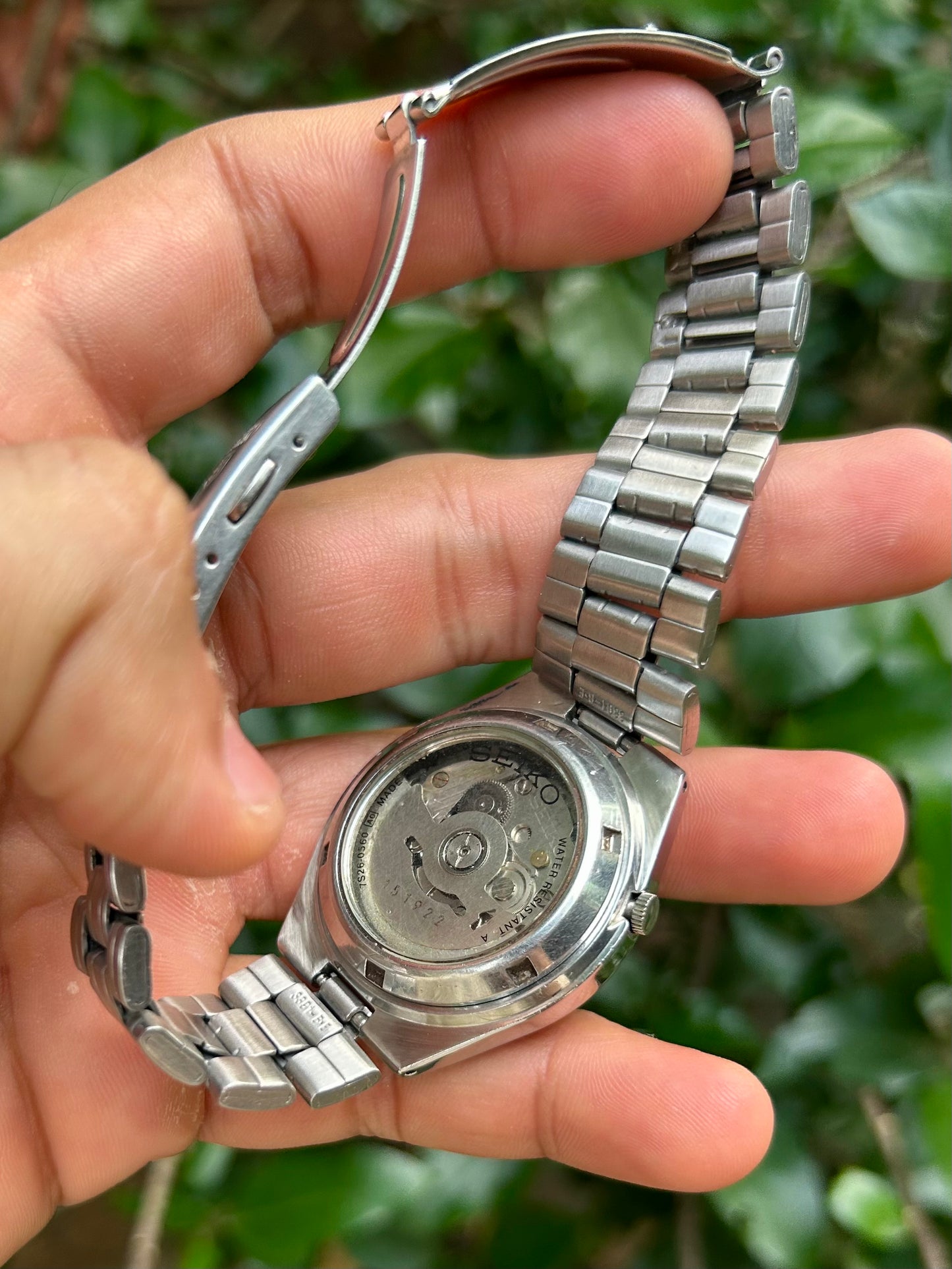 Super Rare) Seiko 5 Gold Motif Dial with Glass Back - Automatic