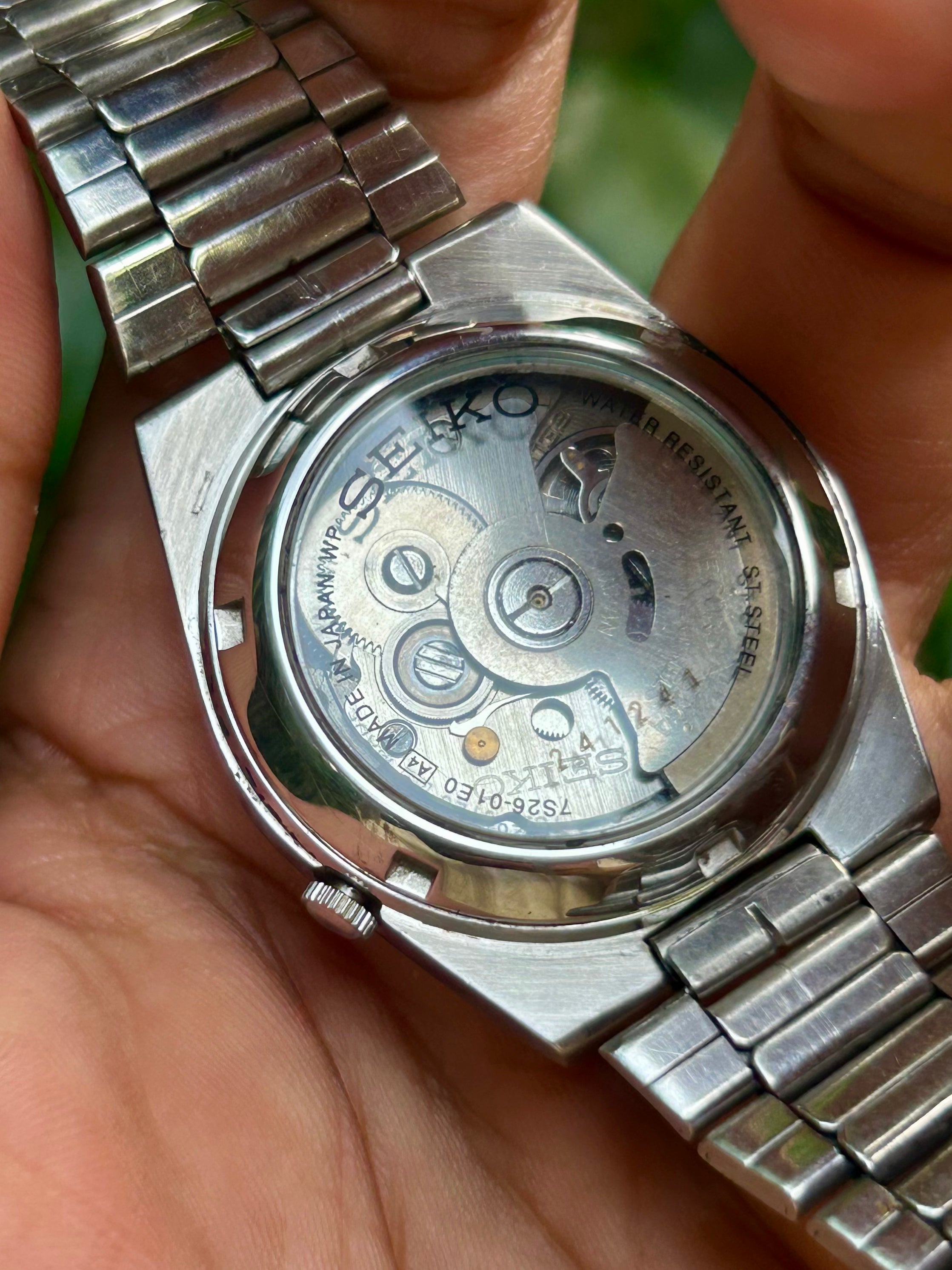 Seiko 5 Gold Motif Dial with Glass Back - Automatic