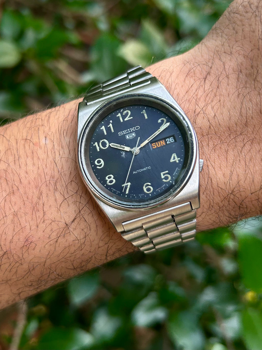 1982 Seiko 5 Navy Blue Field Dial (Pre Owned)