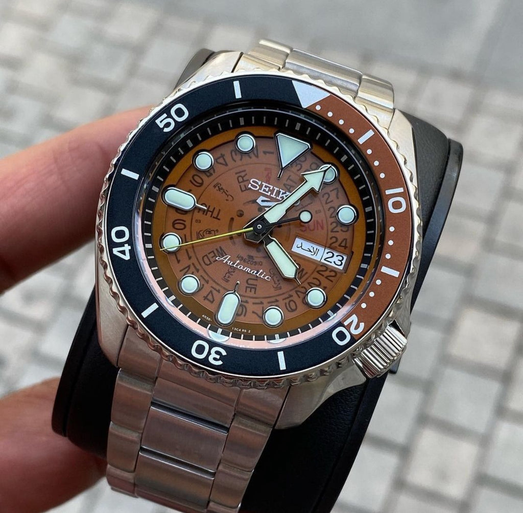Seiko SKX Sports Transparent Brown Custom MOD