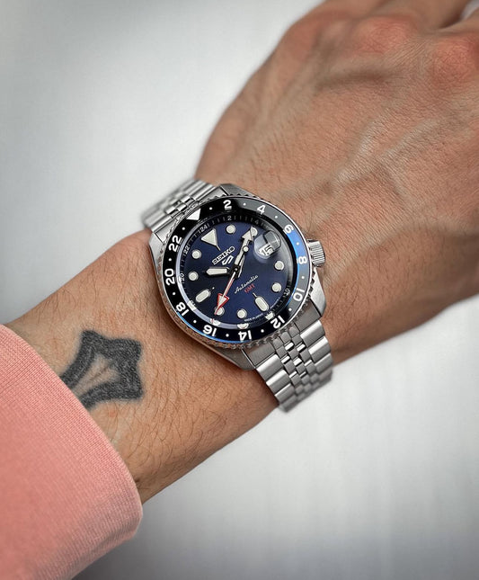 Seiko 5  'Blueberry' GMT SKX Custom MOD