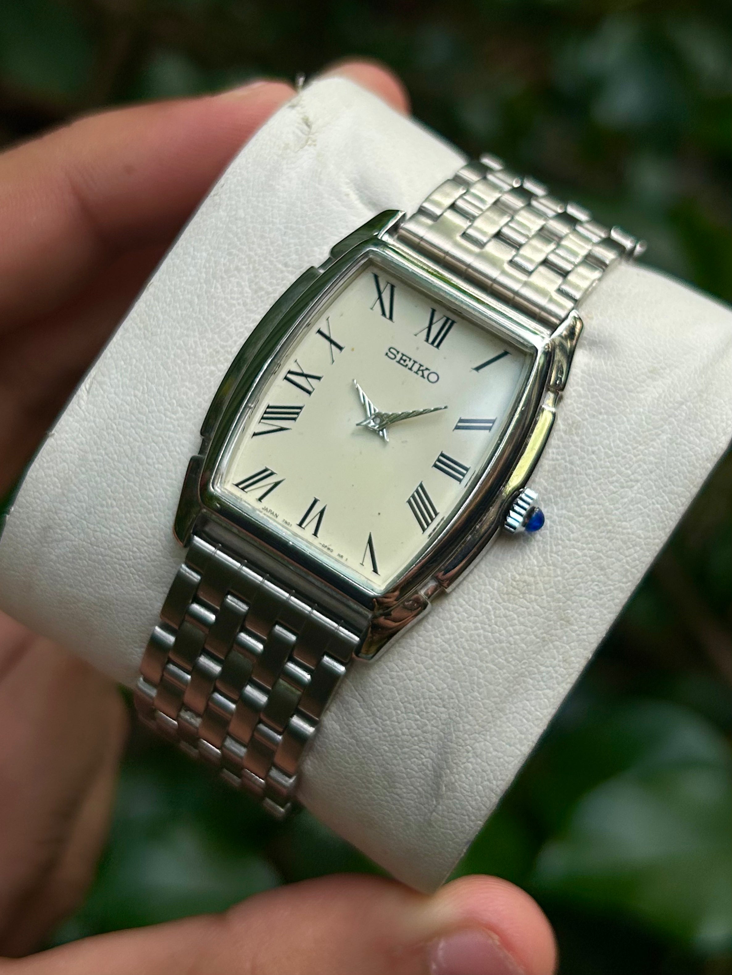 Super Rare Seiko Tank Roman Quartz