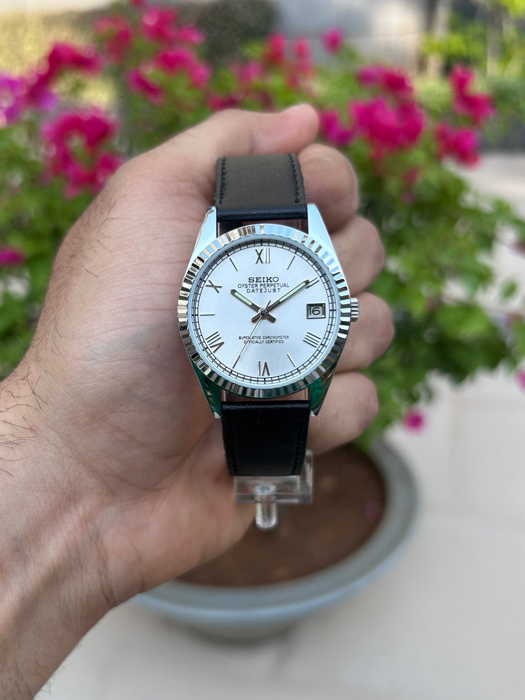 SEIKO DAYJUST: Silver Sunray