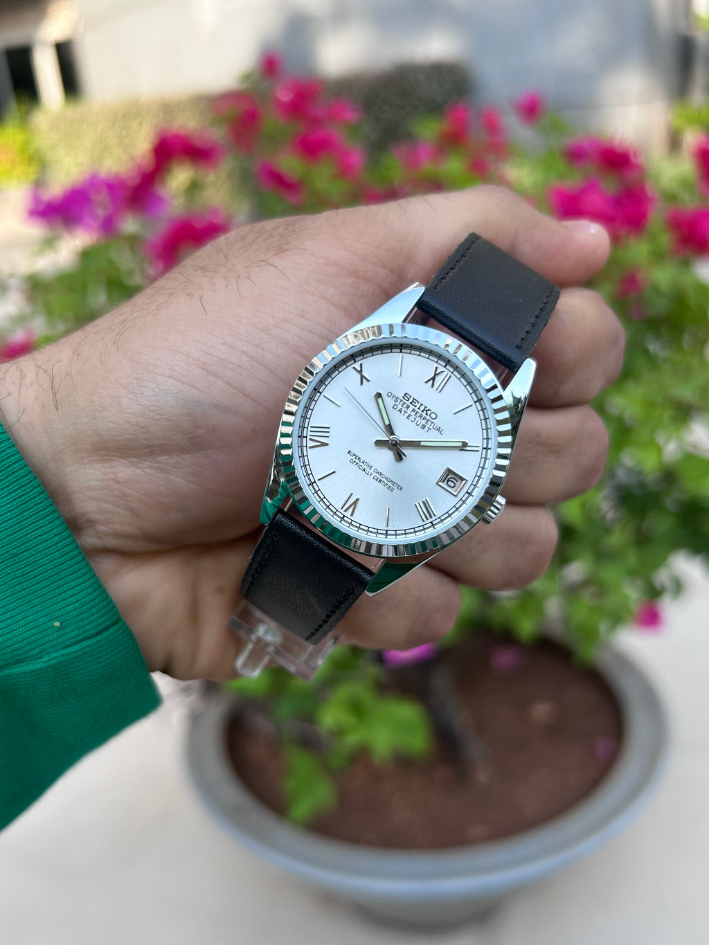 SEIKO DAYJUST: Silver Sunray