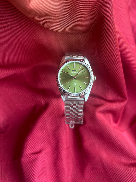 HMT Kohinoor Light Green Sunburst Fluted