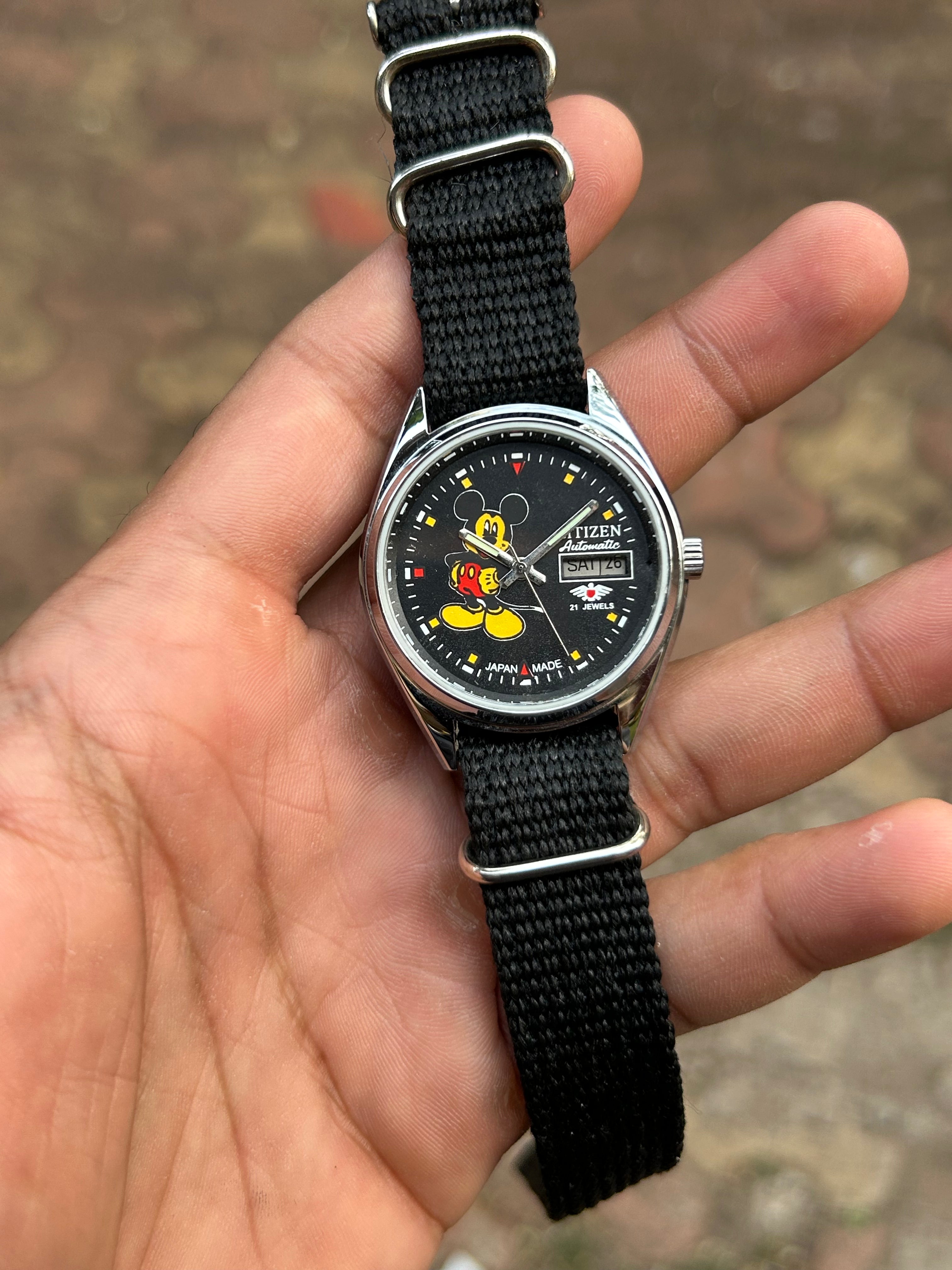 Citizen Mickey Mouse  Automatic-Black