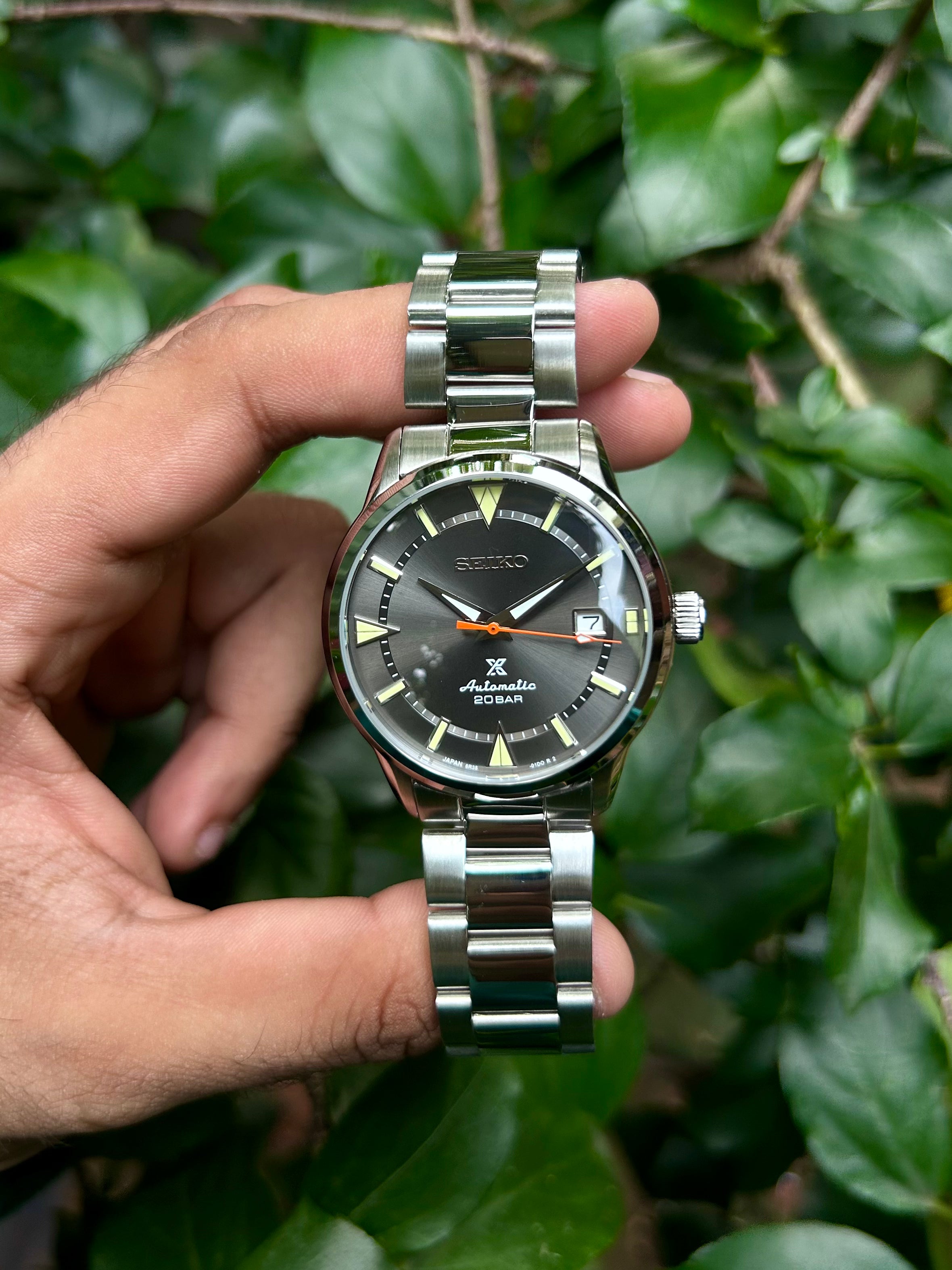 Seiko Prospex Grey Sunray Custom Watch