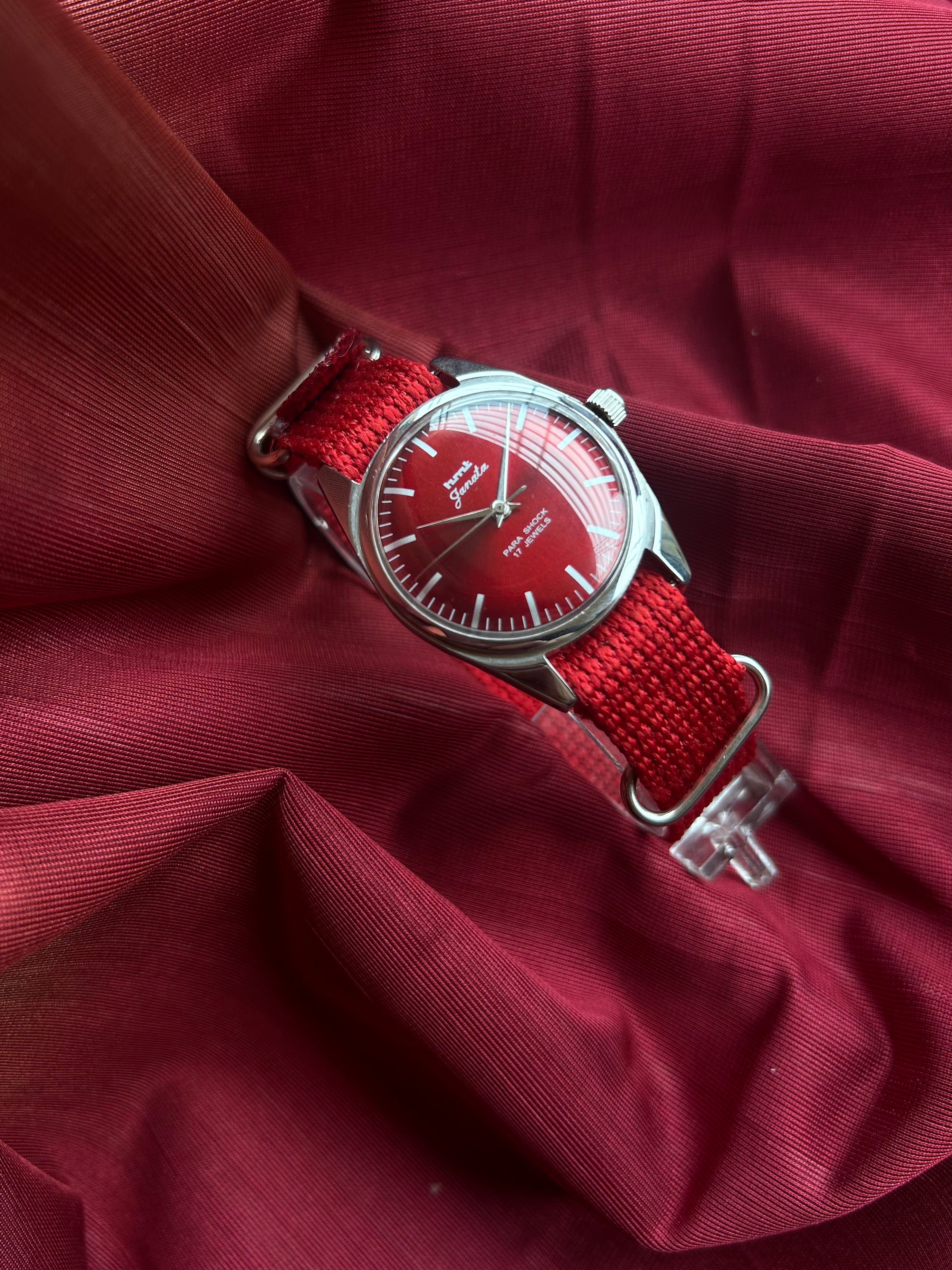 HMT JANTA  MOD - RED SUNBURST