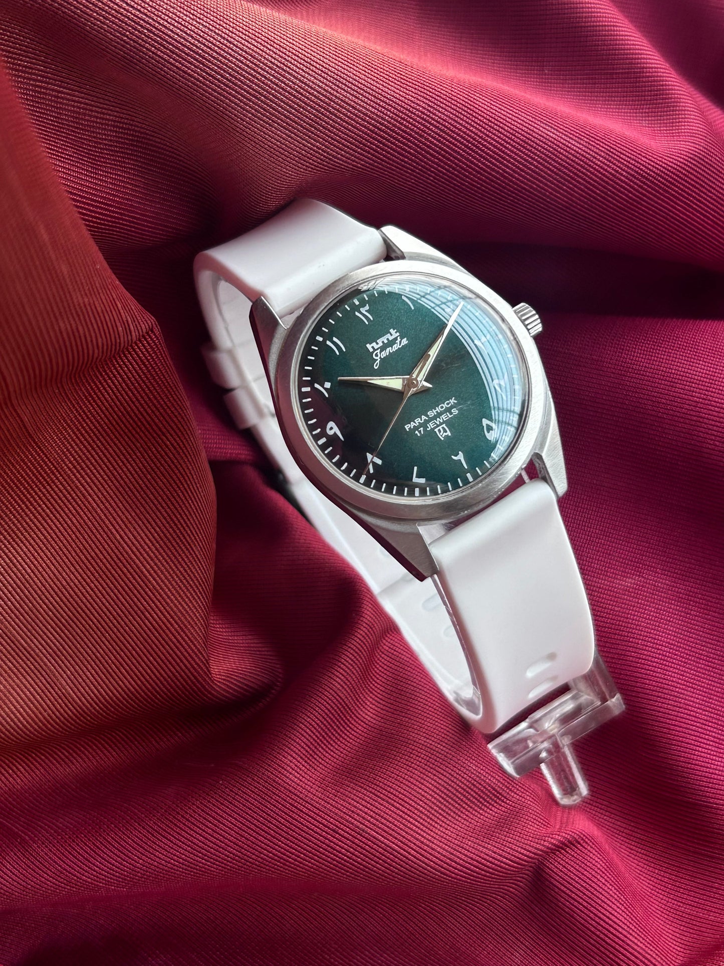 HMT Black Sunburst Arabic Janata - Watch