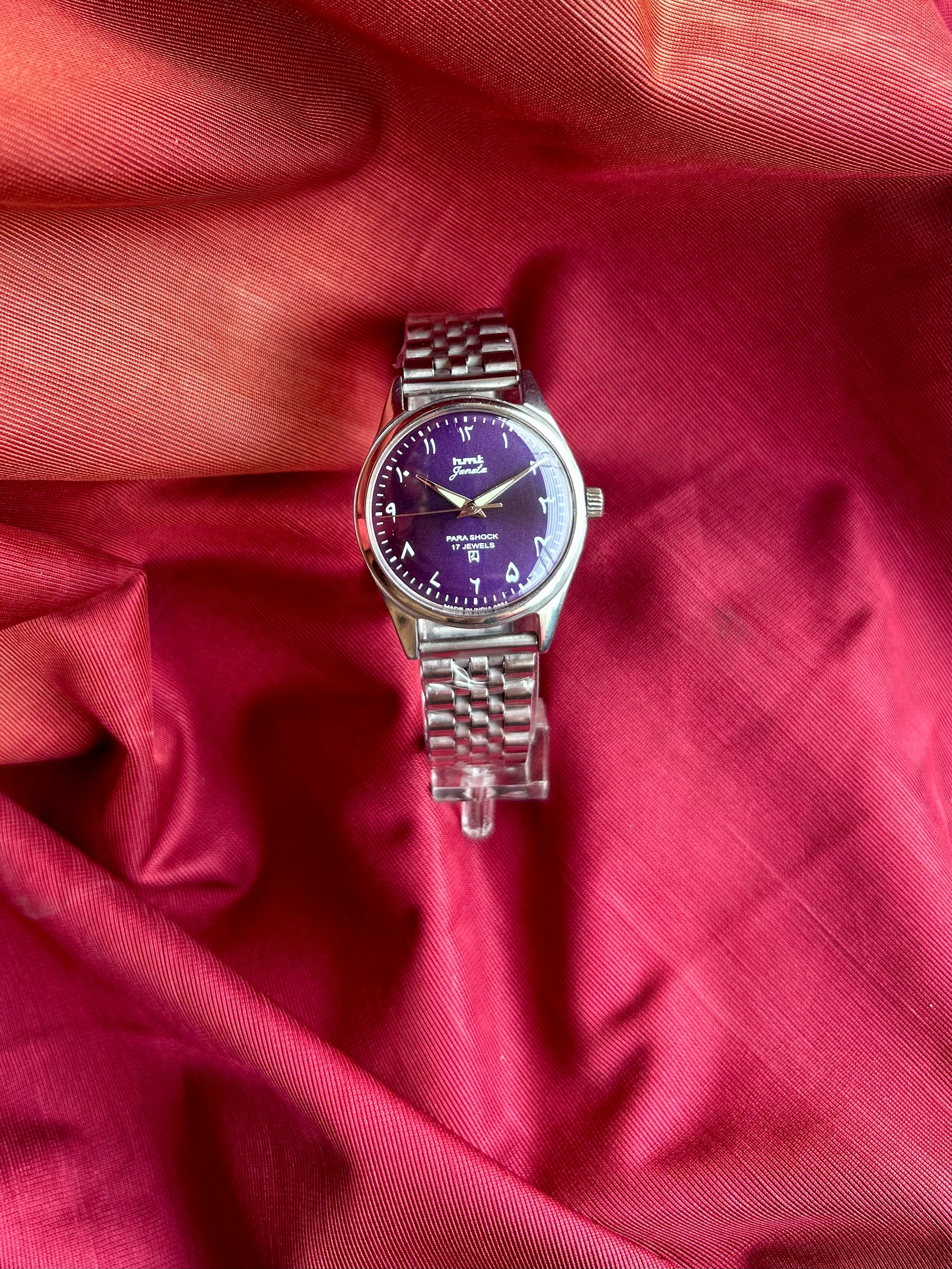 HMT Purple Sunburst Arabic Janata Handwinding Mod