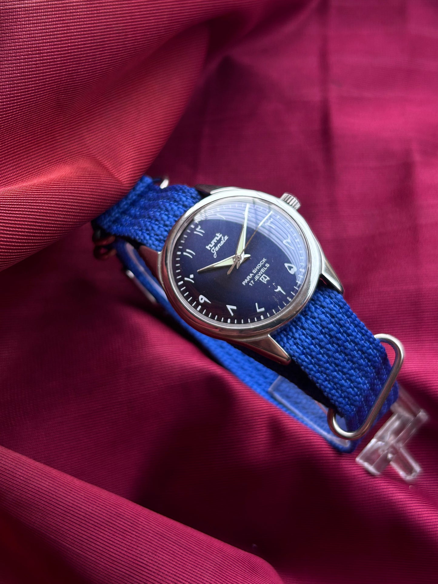 HMT Black Sunburst Arabic Janata - Watch