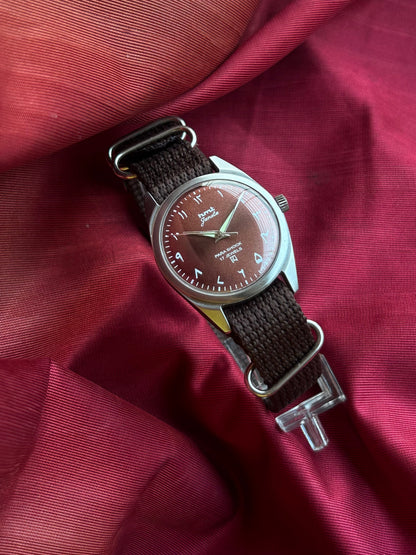 HMT Black Sunburst Arabic Janata - Watch