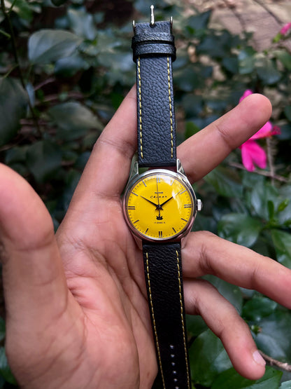 HMT Yellow Chinar Unisex Rare - Mod Watch
