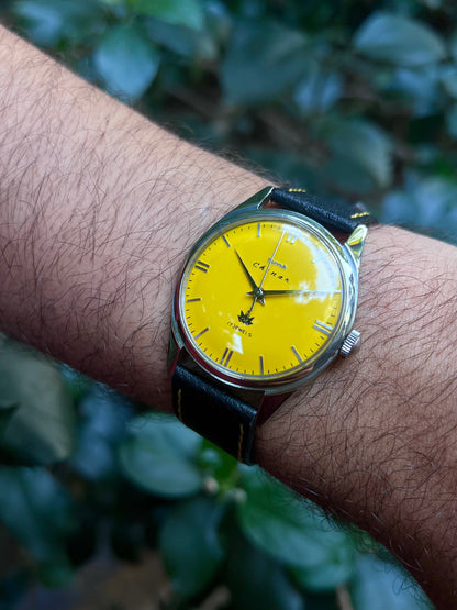 HMT Yellow Chinar Unisex Rare - Mod Watch