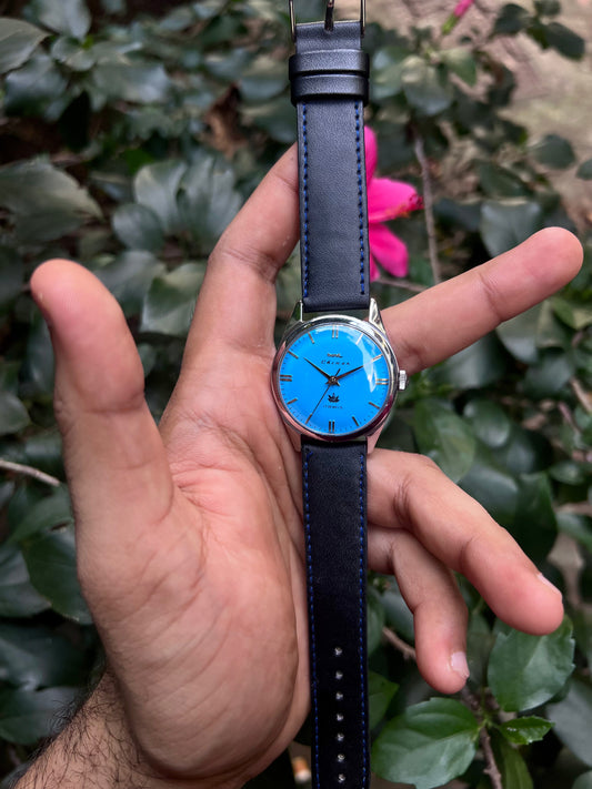 HMT Blue Chinar Unisex Rare - Mod Watch