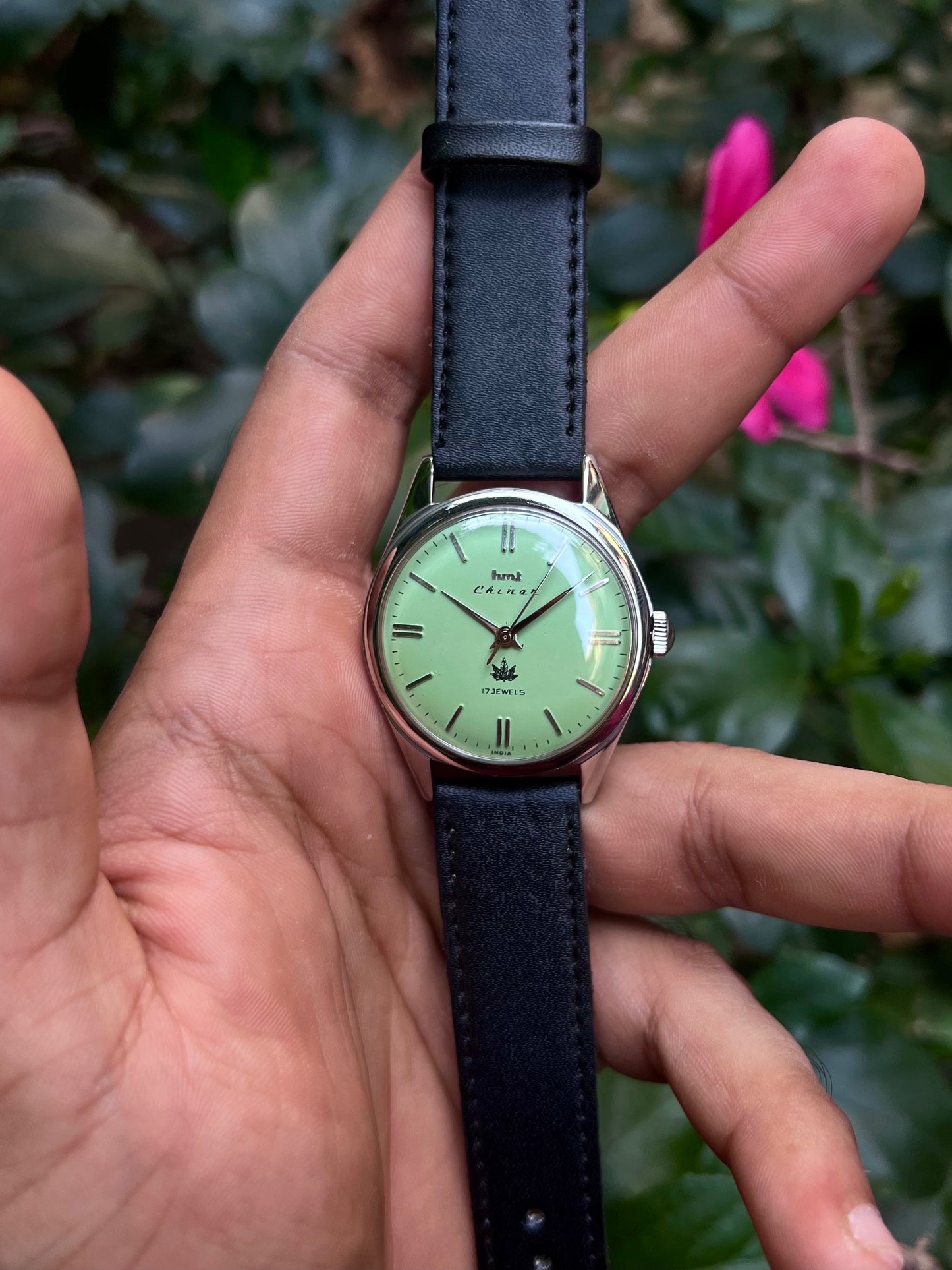 HMT Black Chinar Unisex Rare - Mod Watch