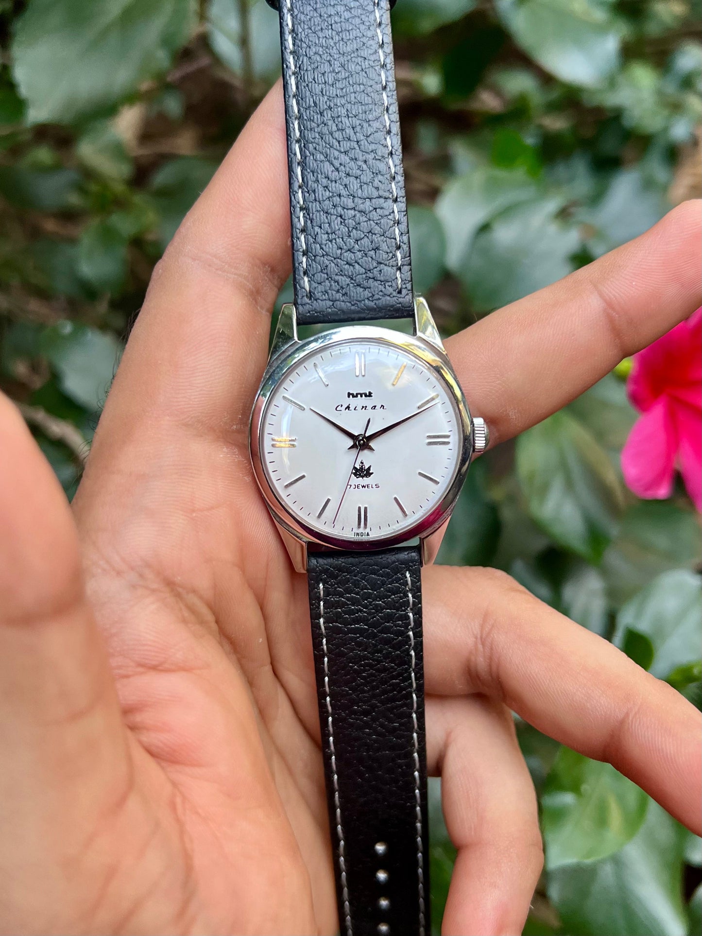 HMT White Chinar Unisex Rare - Mod Watch