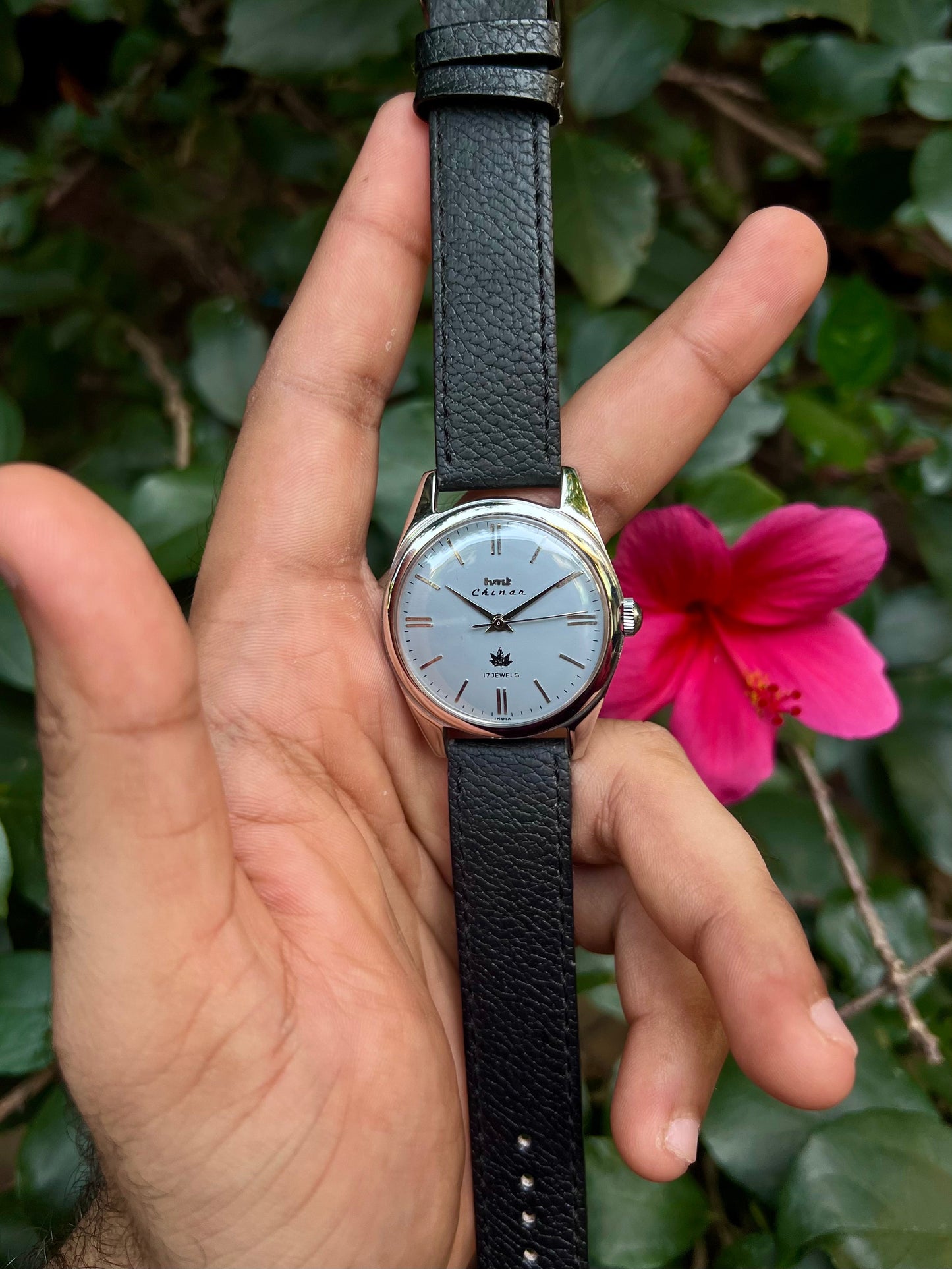 HMT Grey Chinar Unisex Rare - Mod Watch