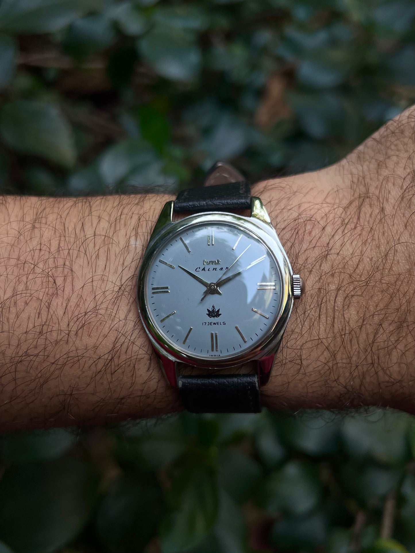 HMT Grey Chinar Unisex Rare - Mod Watch