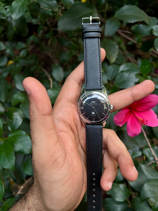 HMT Black Chinar Unisex Rare - Mod Watch