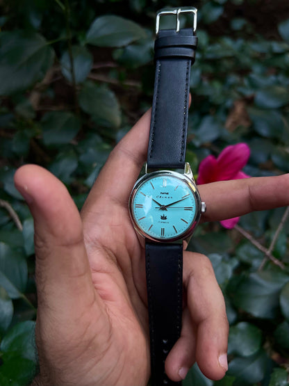 HMT Tiffany Blue Chinar Unisex Rare - Mod Watch