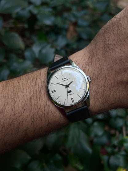 HMT Black Chinar Unisex Rare - Mod Watch