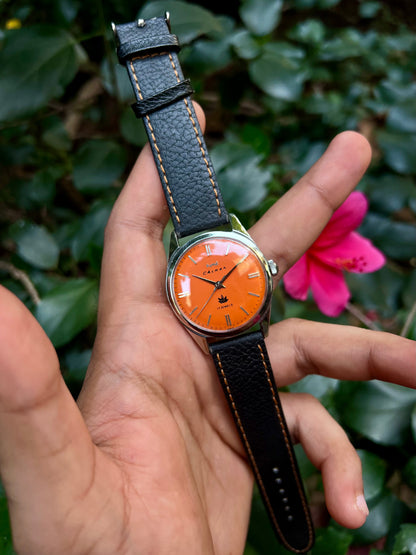 HMT Orange Chinar Rare - Mod Watch
