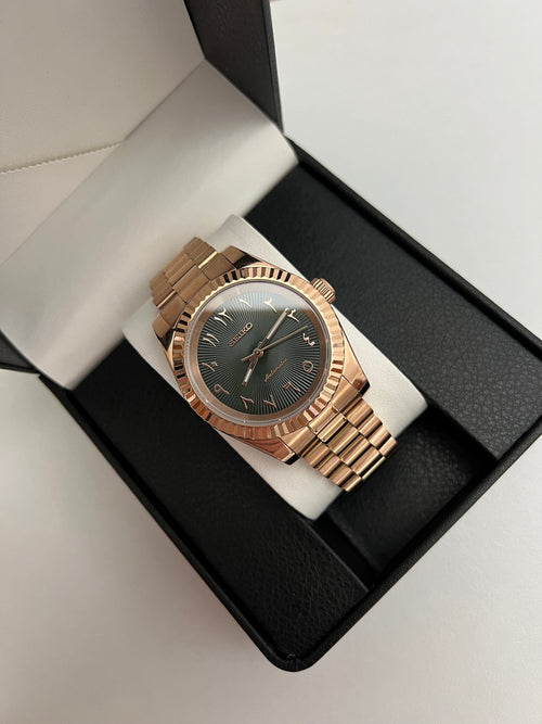 Seiko DateJust Rose Gold Arabic