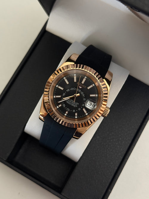 Seiko Sky-Dweller Rose Gold Black