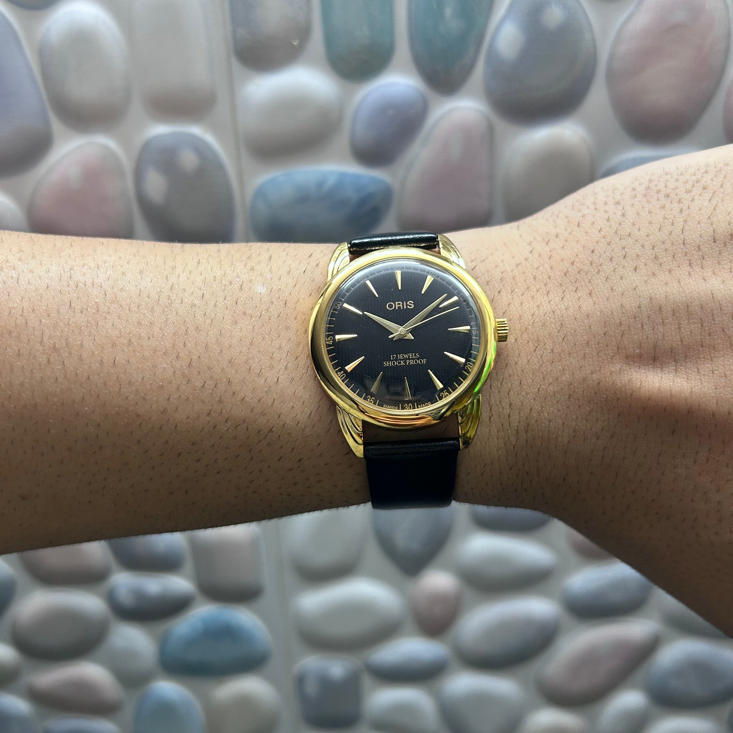 ORIS GOLD SWISS - BLACK SUNBURST