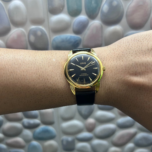 ORIS GOLD SWISS - BLACK SUNBURST