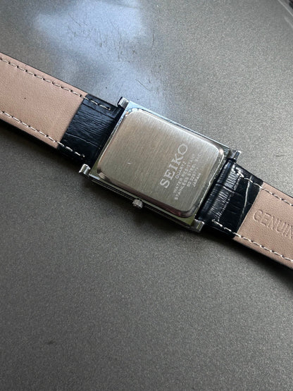 Seiko Tank Black Sunburst Unisex Quartz Mod Watch