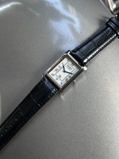 Seiko Tank White Unisex Quartz Mod Watch