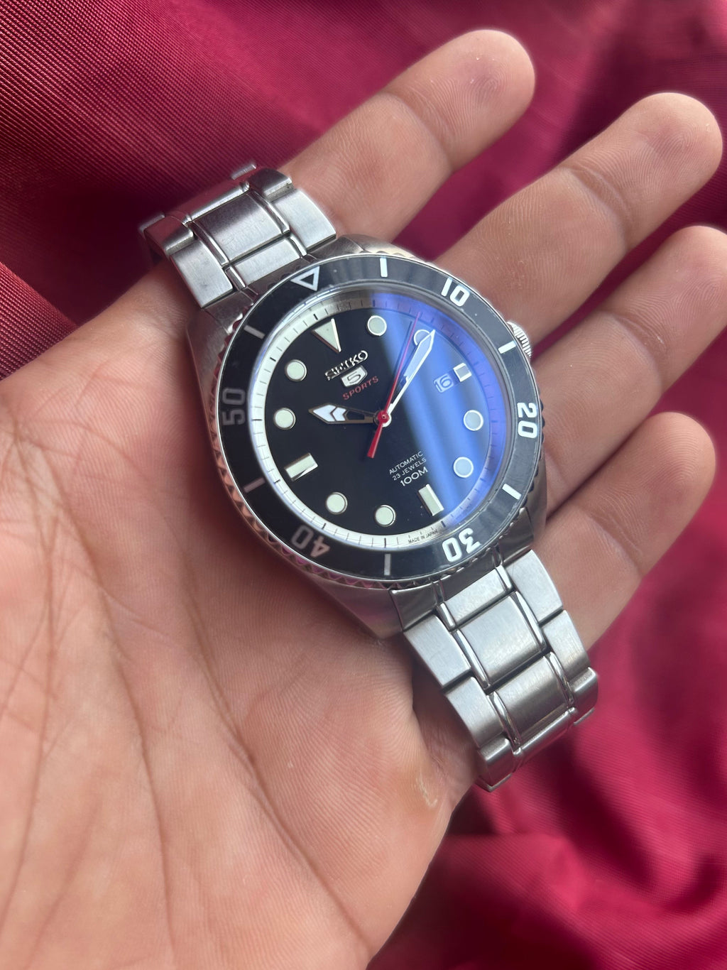Seiko 5 Sub Sports Automatic Homage Mod
