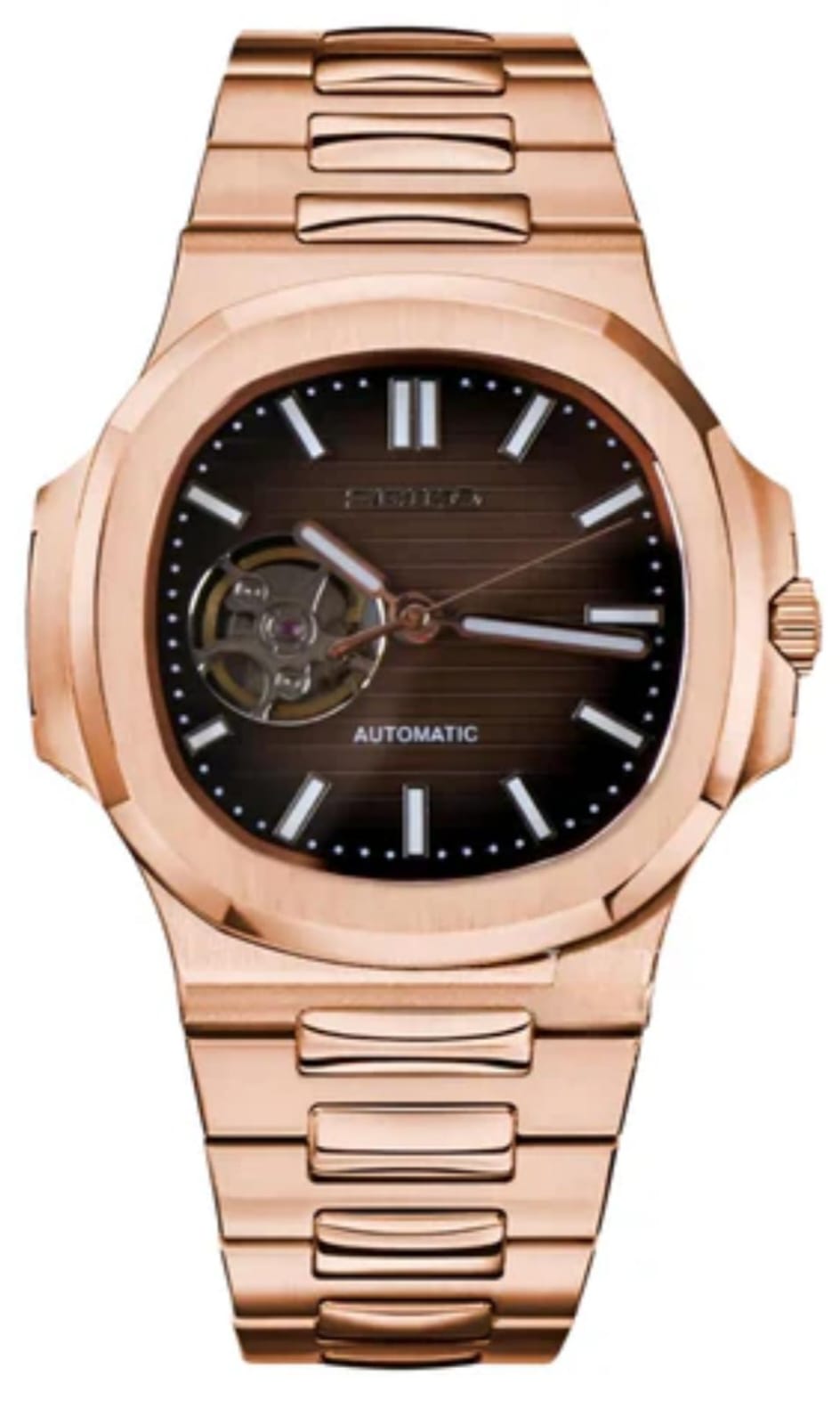 Nautilus |  Rose  Gold  Chocolate  Open  Heart