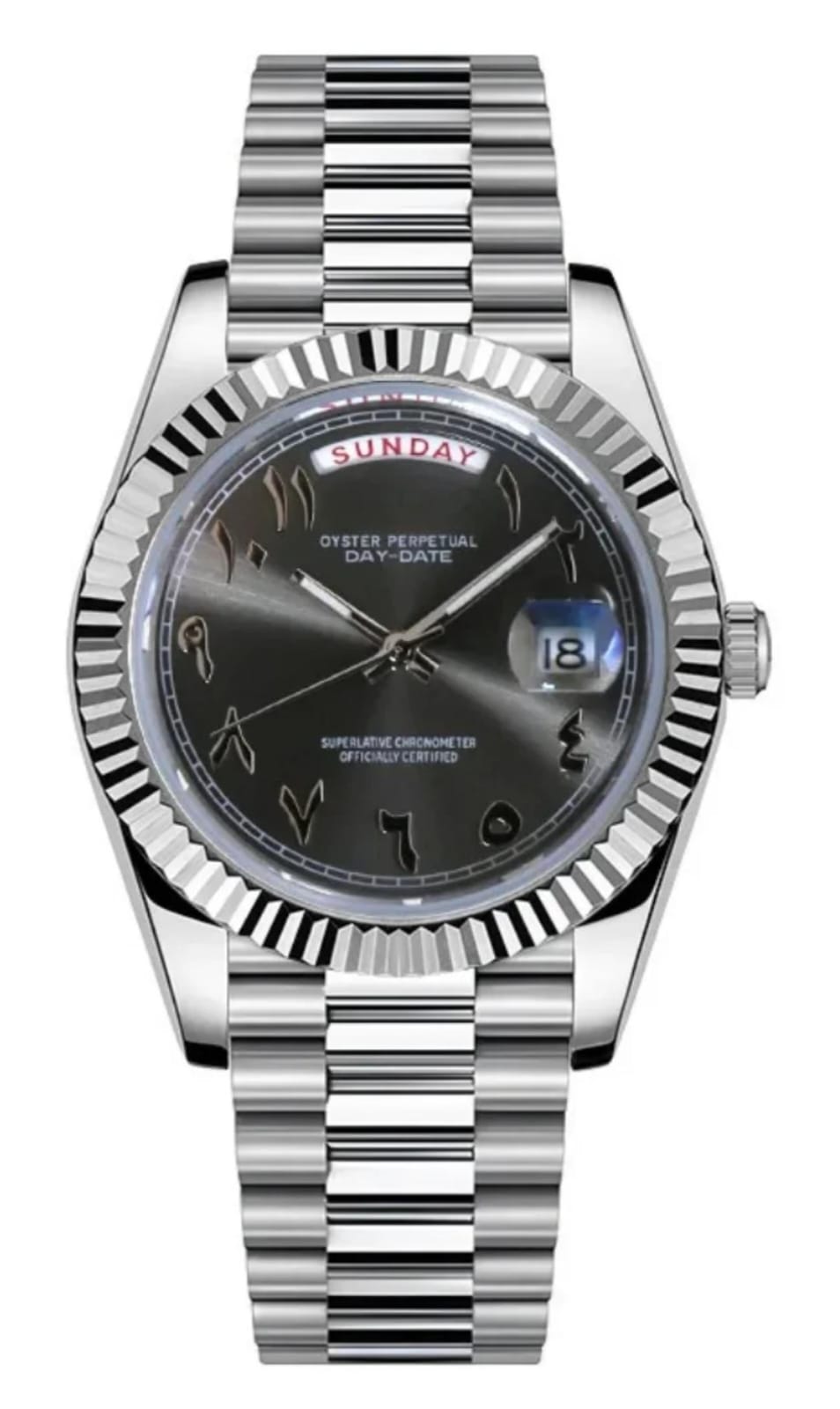 Seikojust  |  Daydate  Arabic  Deep  Grey