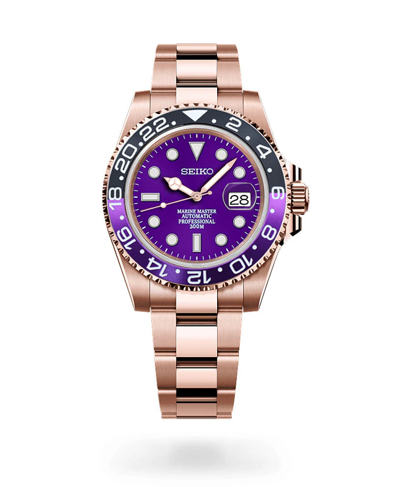Seiko Mod: "Rose Amethyst" GMT Diver